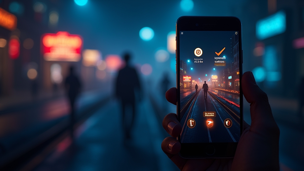 Smartphone update and compatibility scene for the Chicken Road demo app